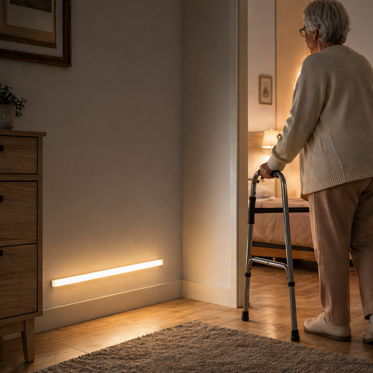 Motion Sensor LED Light Bar - Wireless, Rechargeable, No Drill